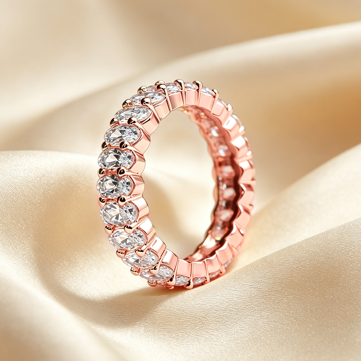 The Timeless Elegance - Premium Moissanite Eternity Band | 🔥 Last Day Sale 90% OFF ✨