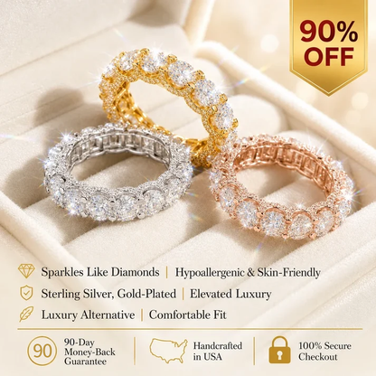 The Timeless Elegance - Premium Moissanite Eternity Band | 🔥 Last Day Sale 90% OFF ✨