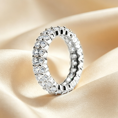 The Timeless Elegance - Premium Moissanite Eternity Band | 🔥 Last Day Sale 90% OFF ✨