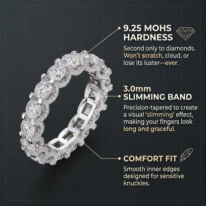 The Timeless Elegance - Premium Moissanite Eternity Band | 🔥 Last Day Sale 90% OFF ✨