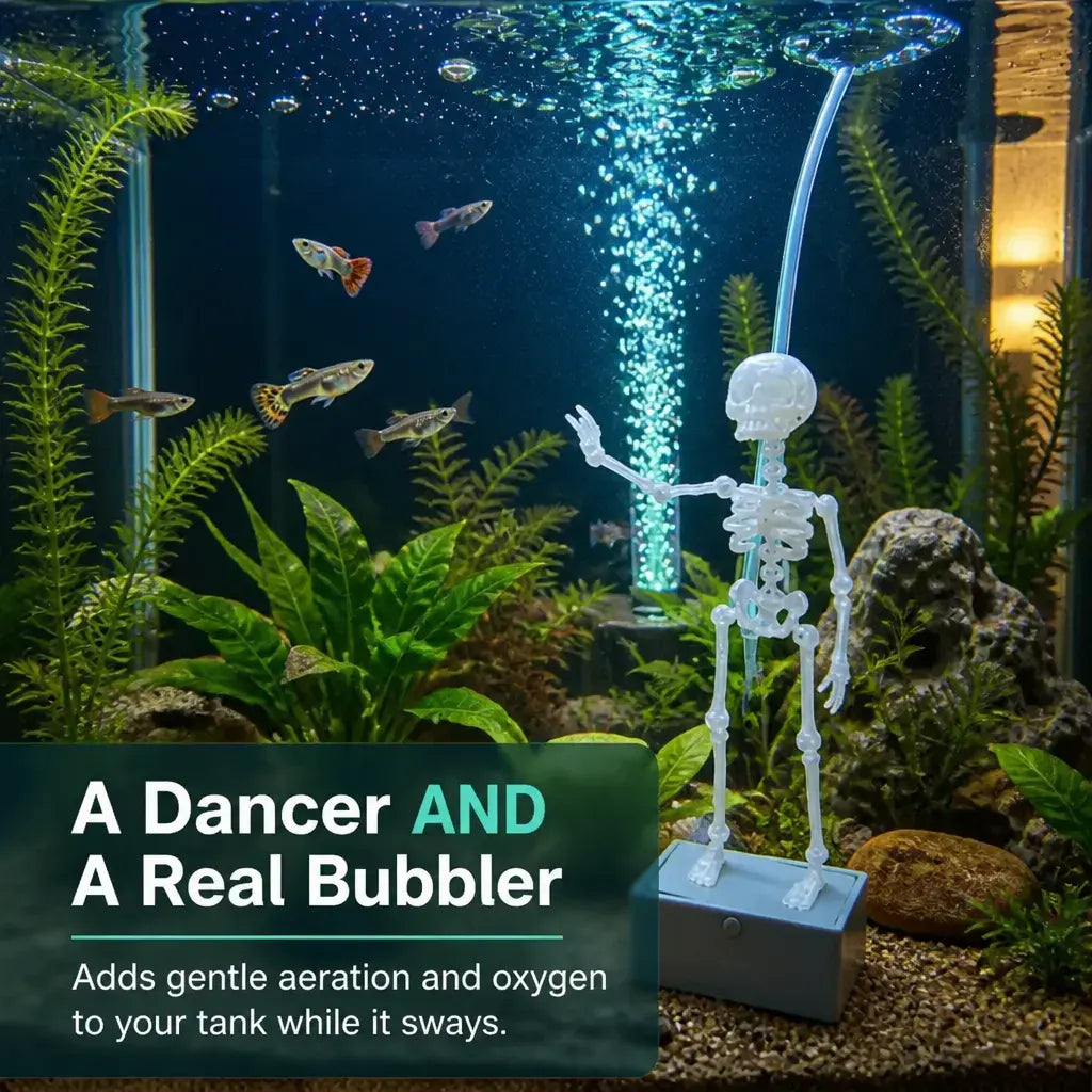 The Dancing Skeleton - Aquarium Bubbler